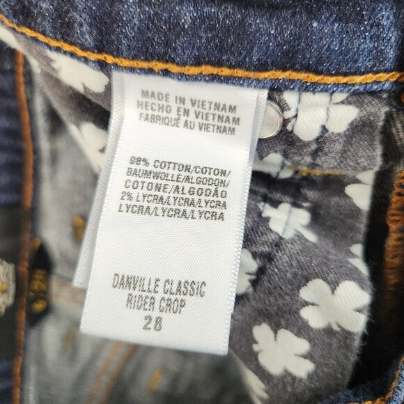 Classic Rider Jeans Womens 6/28 Lucky Brand Straight Leg Mid Rise Cropped Denim - Picture 10 of 11